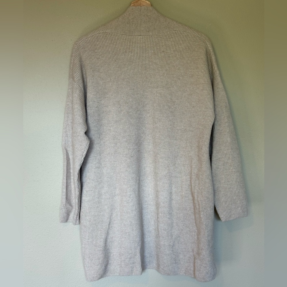 Nap Loungewear Pure Cashmere Open Front Rib Knit Cozy Cardigan One Size - Picture 4 of 7